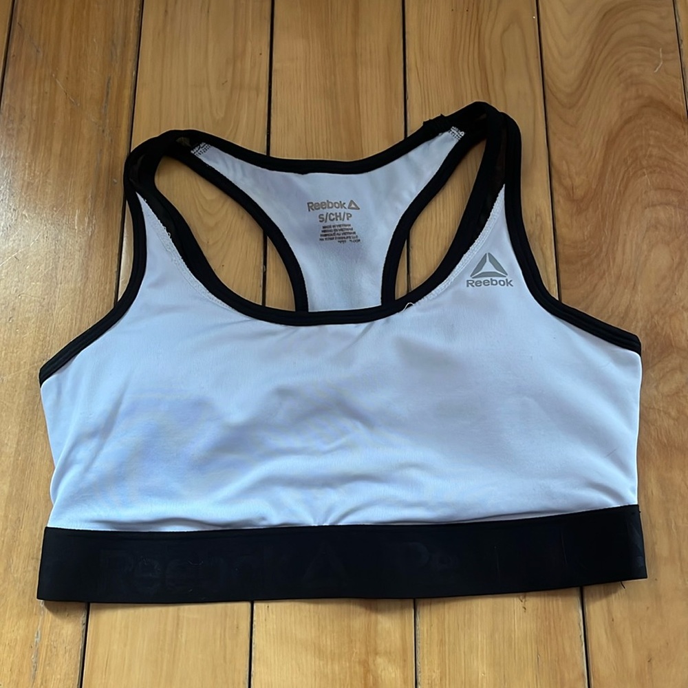 White sports bra